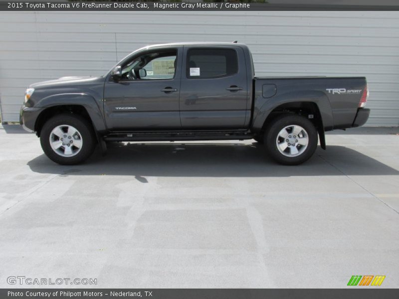 Magnetic Gray Metallic / Graphite 2015 Toyota Tacoma V6 PreRunner Double Cab