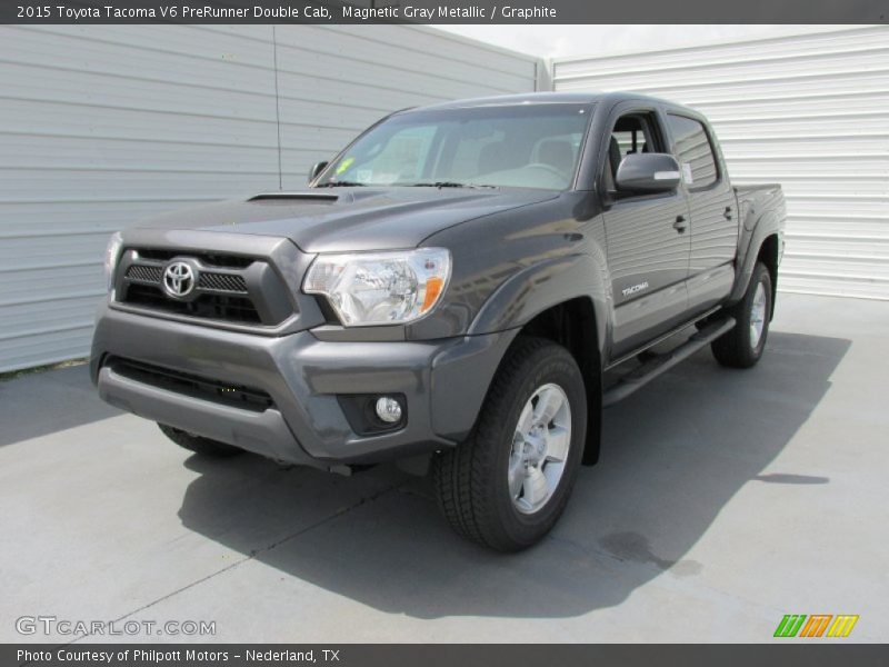 Magnetic Gray Metallic / Graphite 2015 Toyota Tacoma V6 PreRunner Double Cab
