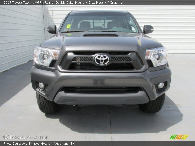 Magnetic Gray Metallic / Graphite 2015 Toyota Tacoma V6 PreRunner Double Cab