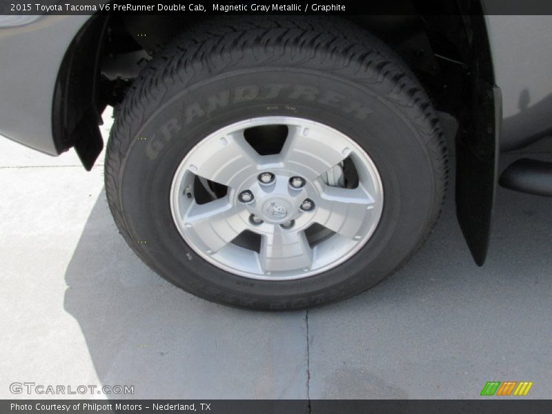 Magnetic Gray Metallic / Graphite 2015 Toyota Tacoma V6 PreRunner Double Cab