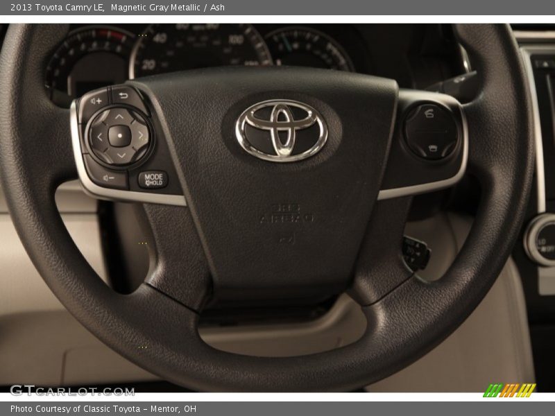 Magnetic Gray Metallic / Ash 2013 Toyota Camry LE