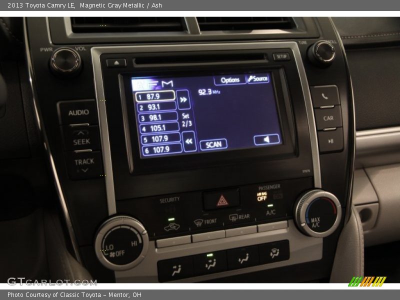 Magnetic Gray Metallic / Ash 2013 Toyota Camry LE