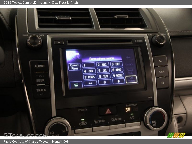 Magnetic Gray Metallic / Ash 2013 Toyota Camry LE