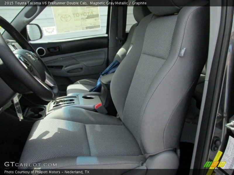 Magnetic Gray Metallic / Graphite 2015 Toyota Tacoma V6 PreRunner Double Cab
