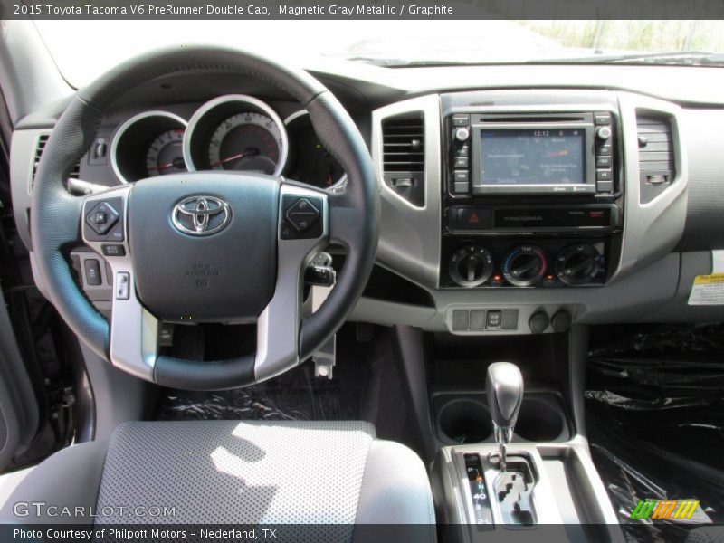 Magnetic Gray Metallic / Graphite 2015 Toyota Tacoma V6 PreRunner Double Cab