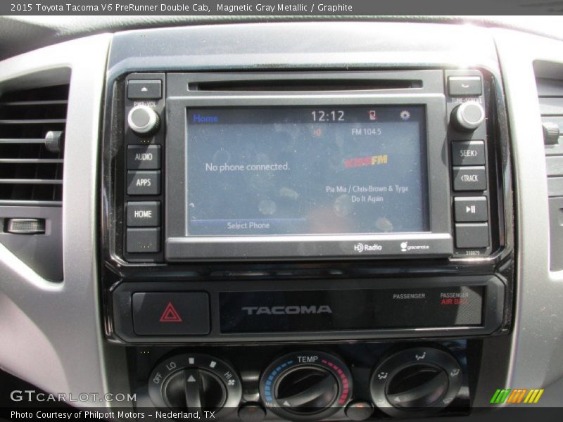 Magnetic Gray Metallic / Graphite 2015 Toyota Tacoma V6 PreRunner Double Cab