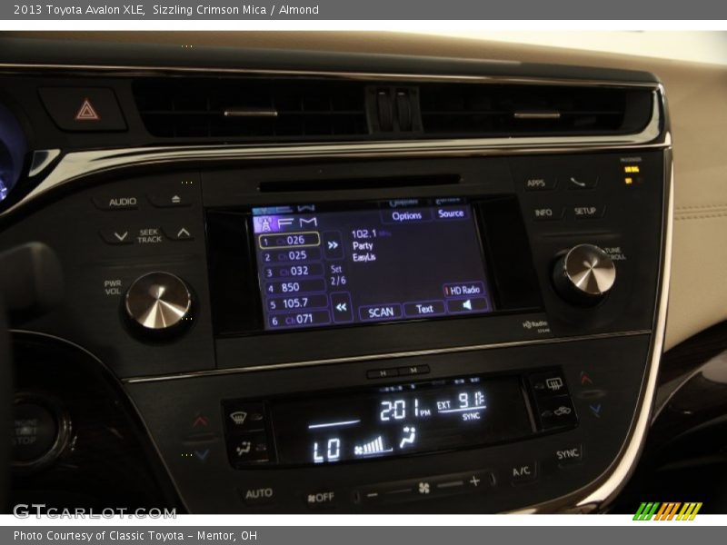 Sizzling Crimson Mica / Almond 2013 Toyota Avalon XLE