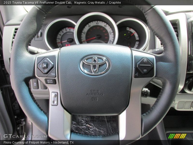 Magnetic Gray Metallic / Graphite 2015 Toyota Tacoma V6 PreRunner Double Cab