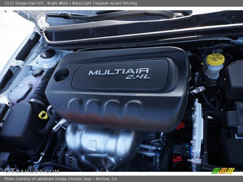Bright White / Black/Light Tungsten Accent Stitching 2015 Dodge Dart SXT