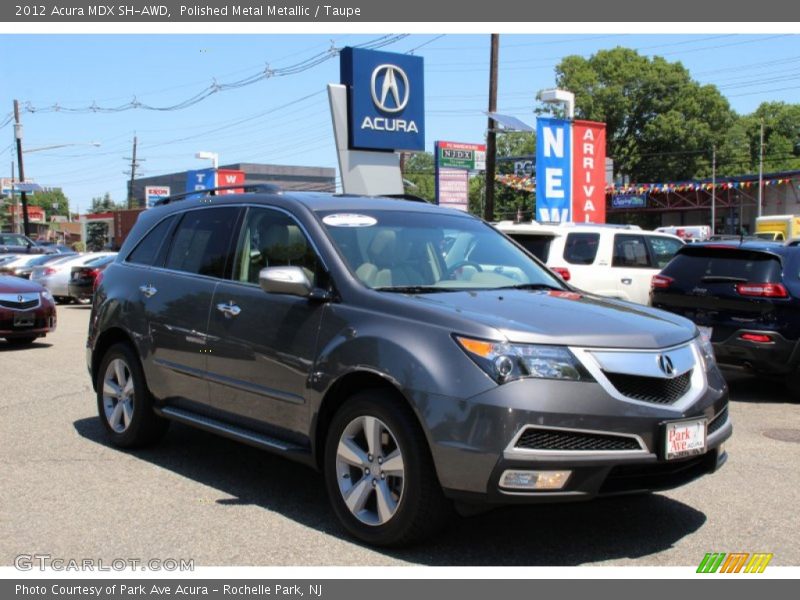 Polished Metal Metallic / Taupe 2012 Acura MDX SH-AWD