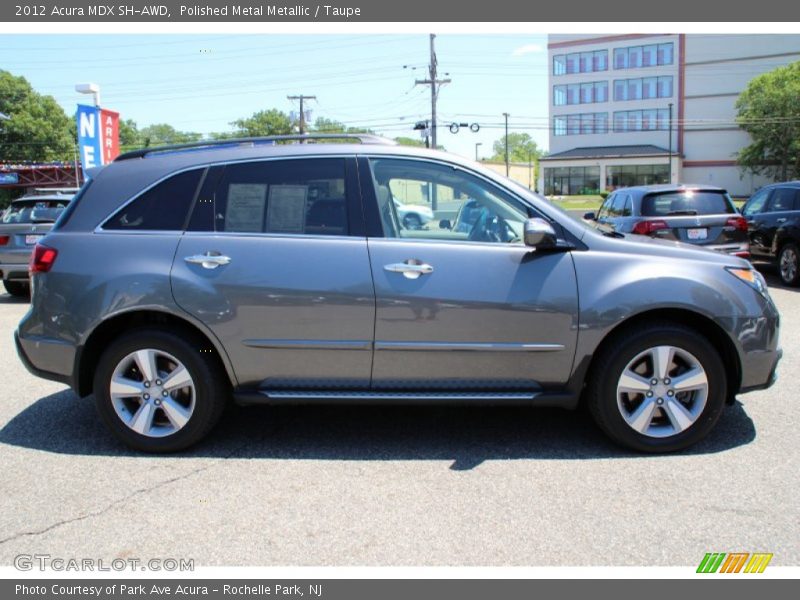 Polished Metal Metallic / Taupe 2012 Acura MDX SH-AWD