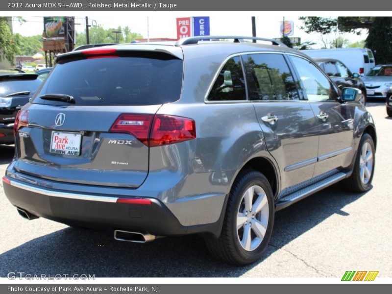 Polished Metal Metallic / Taupe 2012 Acura MDX SH-AWD