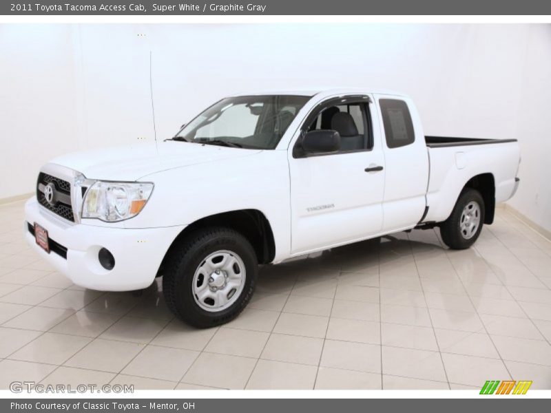 Super White / Graphite Gray 2011 Toyota Tacoma Access Cab