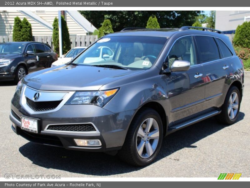 Polished Metal Metallic / Taupe 2012 Acura MDX SH-AWD