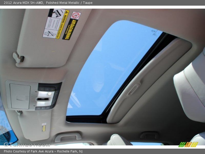 Polished Metal Metallic / Taupe 2012 Acura MDX SH-AWD