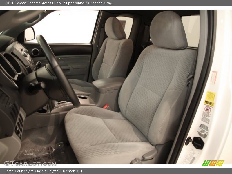 Super White / Graphite Gray 2011 Toyota Tacoma Access Cab