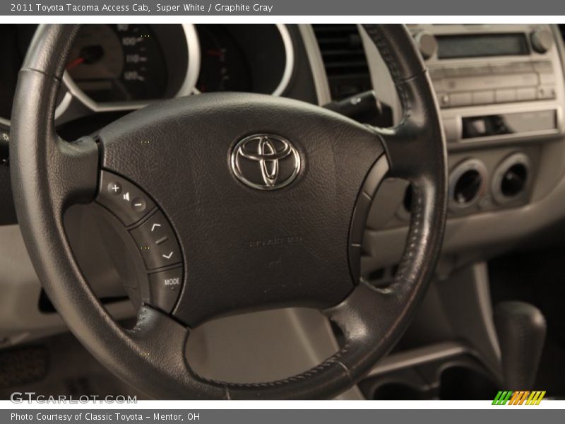 Super White / Graphite Gray 2011 Toyota Tacoma Access Cab