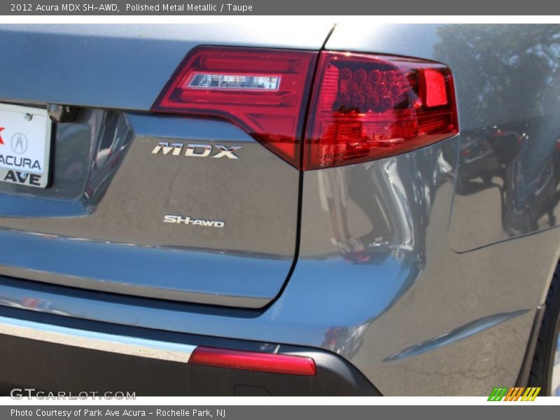 Polished Metal Metallic / Taupe 2012 Acura MDX SH-AWD