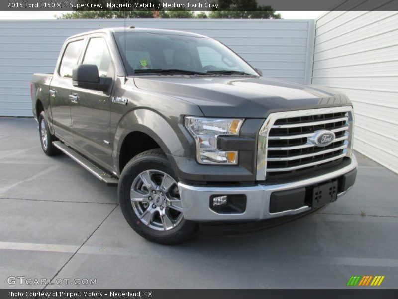 Magnetic Metallic / Medium Earth Gray 2015 Ford F150 XLT SuperCrew