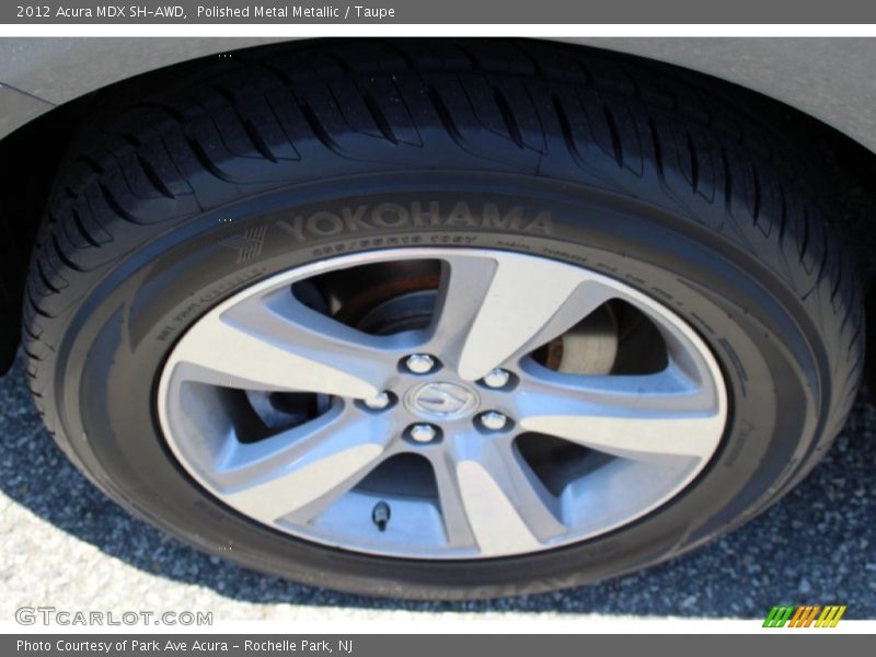 Polished Metal Metallic / Taupe 2012 Acura MDX SH-AWD