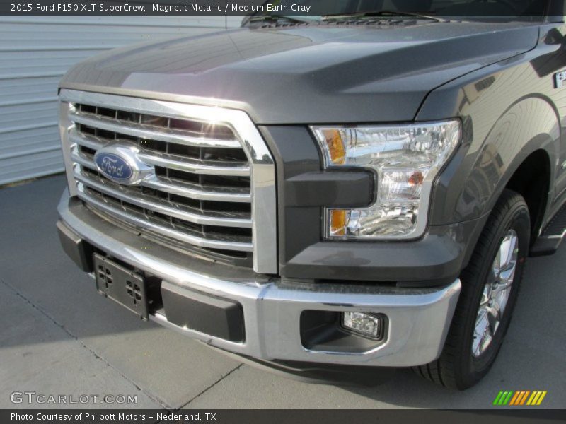 Magnetic Metallic / Medium Earth Gray 2015 Ford F150 XLT SuperCrew