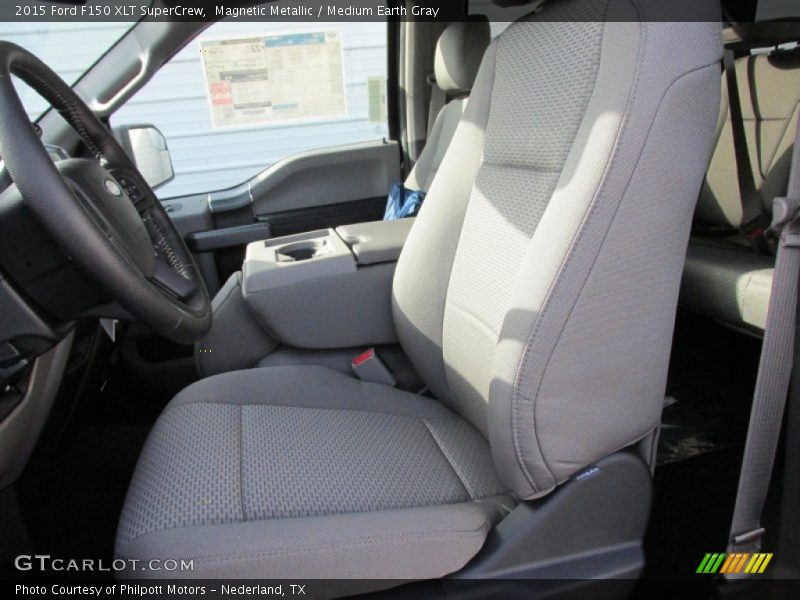 Magnetic Metallic / Medium Earth Gray 2015 Ford F150 XLT SuperCrew