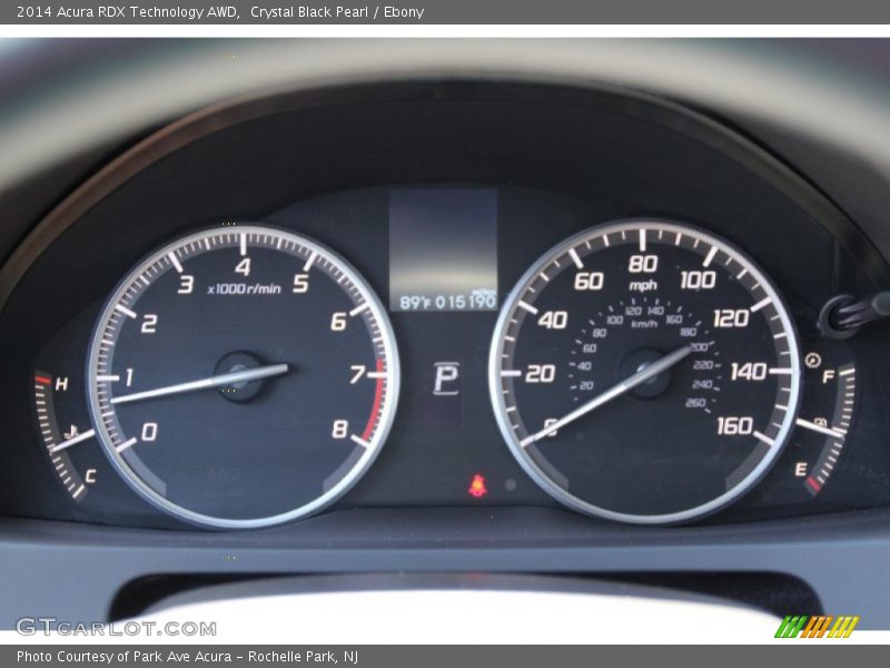 Crystal Black Pearl / Ebony 2014 Acura RDX Technology AWD