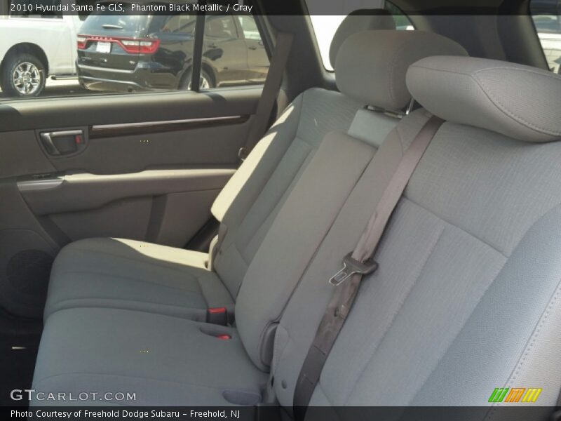 Phantom Black Metallic / Gray 2010 Hyundai Santa Fe GLS