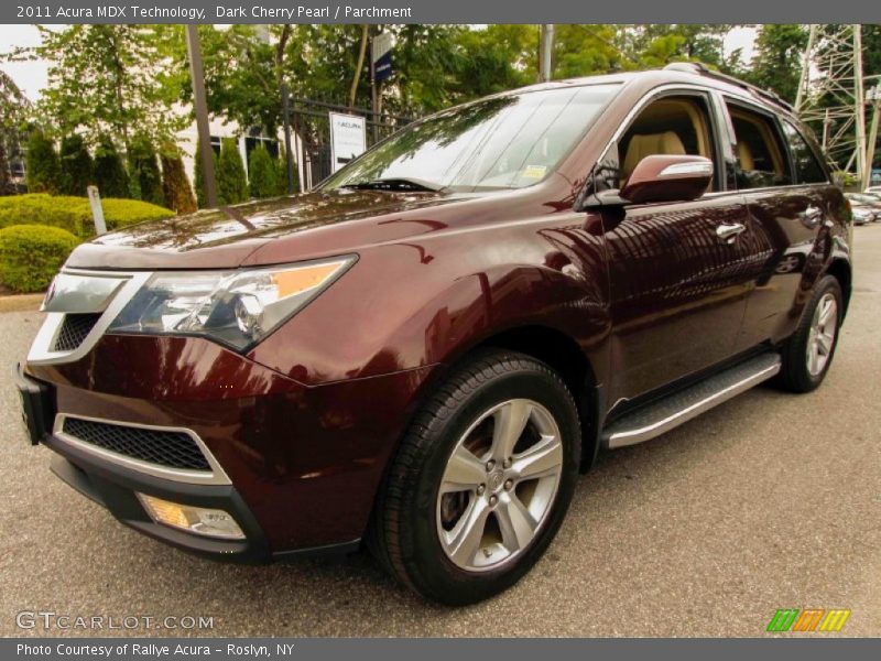 Dark Cherry Pearl / Parchment 2011 Acura MDX Technology