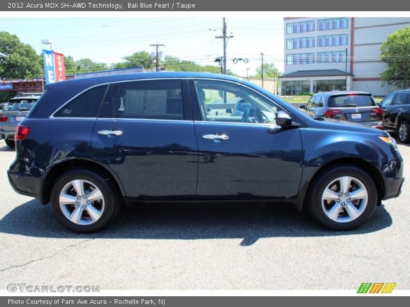 Bali Blue Pearl / Taupe 2012 Acura MDX SH-AWD Technology