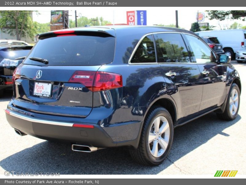Bali Blue Pearl / Taupe 2012 Acura MDX SH-AWD Technology