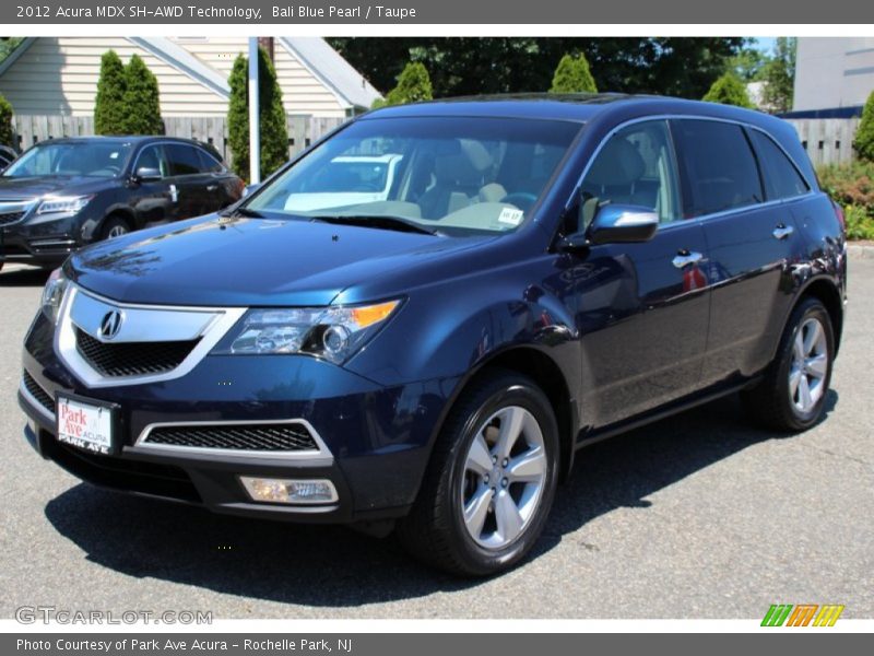 Bali Blue Pearl / Taupe 2012 Acura MDX SH-AWD Technology