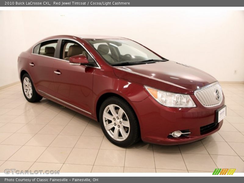 Red Jewel Tintcoat / Cocoa/Light Cashmere 2010 Buick LaCrosse CXL