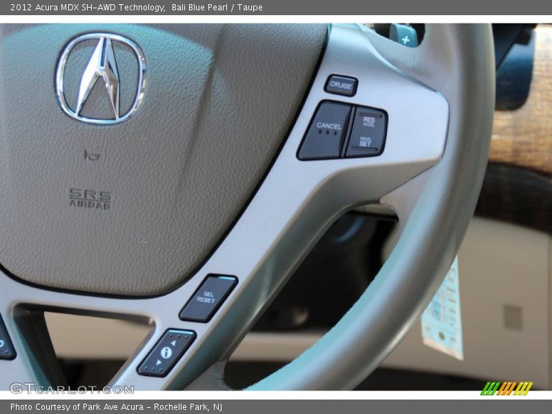 Bali Blue Pearl / Taupe 2012 Acura MDX SH-AWD Technology