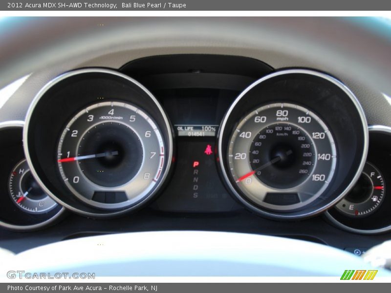 Bali Blue Pearl / Taupe 2012 Acura MDX SH-AWD Technology