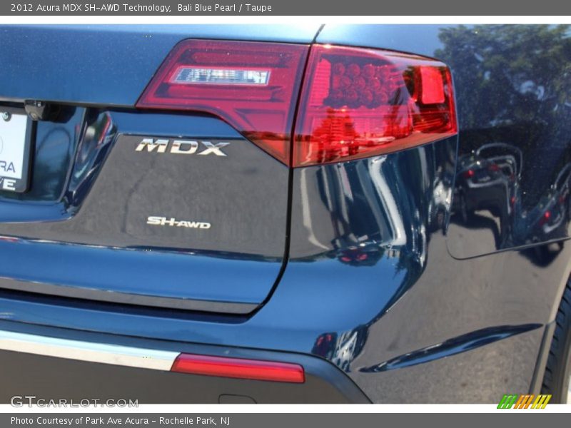 Bali Blue Pearl / Taupe 2012 Acura MDX SH-AWD Technology
