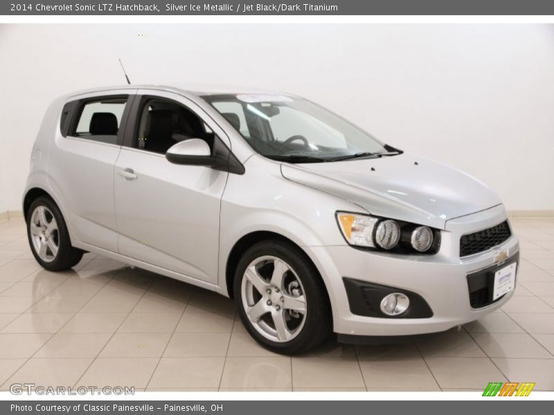 Silver Ice Metallic / Jet Black/Dark Titanium 2014 Chevrolet Sonic LTZ Hatchback