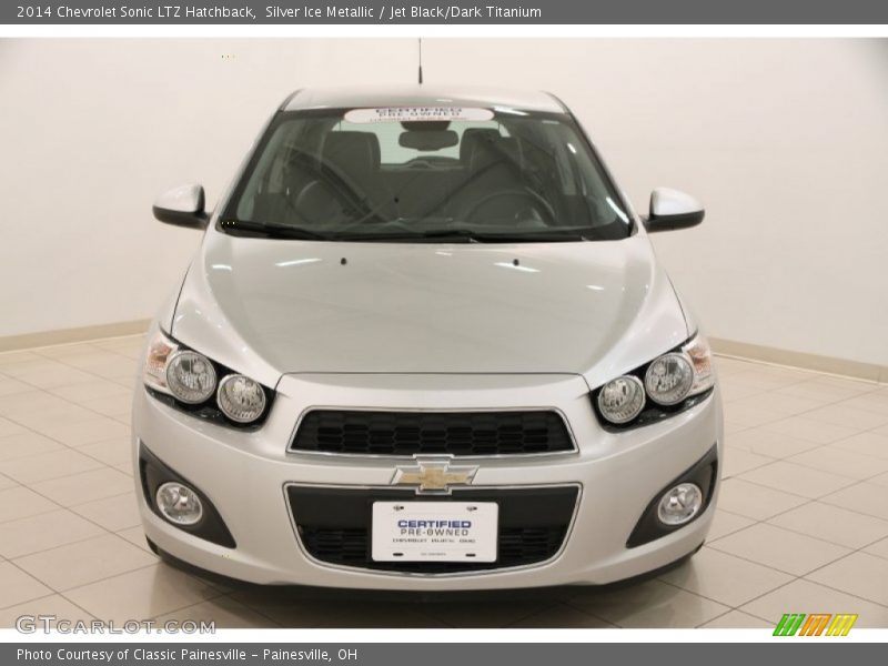 Silver Ice Metallic / Jet Black/Dark Titanium 2014 Chevrolet Sonic LTZ Hatchback