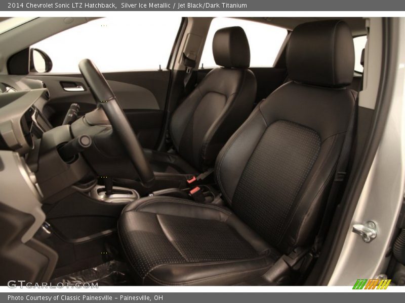 Silver Ice Metallic / Jet Black/Dark Titanium 2014 Chevrolet Sonic LTZ Hatchback