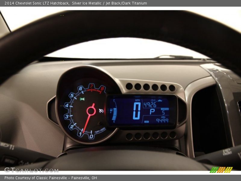 Silver Ice Metallic / Jet Black/Dark Titanium 2014 Chevrolet Sonic LTZ Hatchback