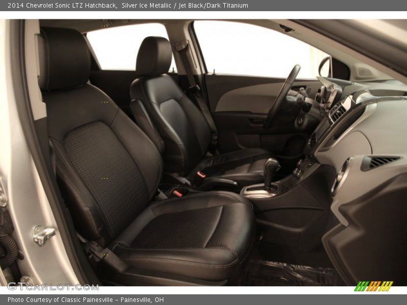 Silver Ice Metallic / Jet Black/Dark Titanium 2014 Chevrolet Sonic LTZ Hatchback