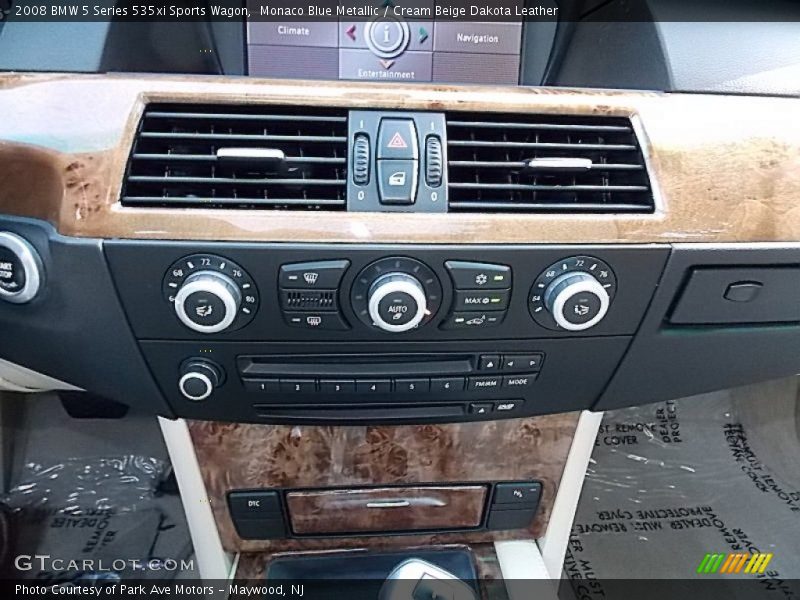 Monaco Blue Metallic / Cream Beige Dakota Leather 2008 BMW 5 Series 535xi Sports Wagon