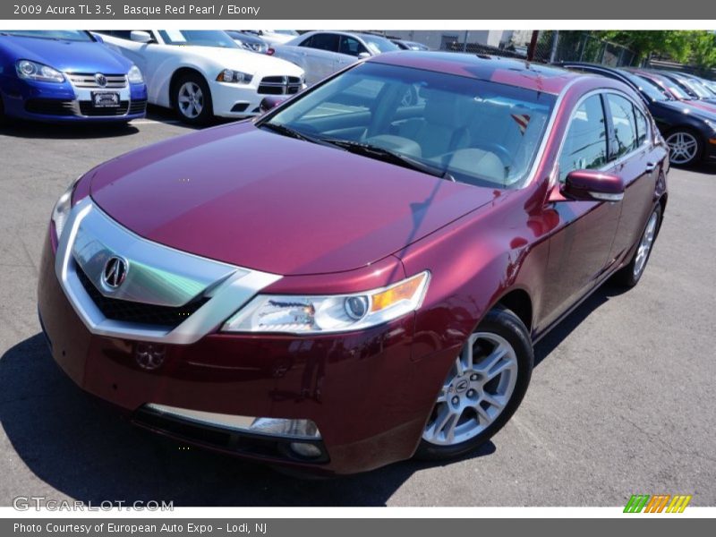 Basque Red Pearl / Ebony 2009 Acura TL 3.5