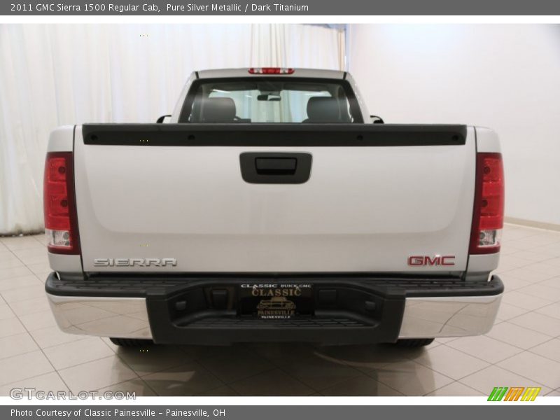 Pure Silver Metallic / Dark Titanium 2011 GMC Sierra 1500 Regular Cab