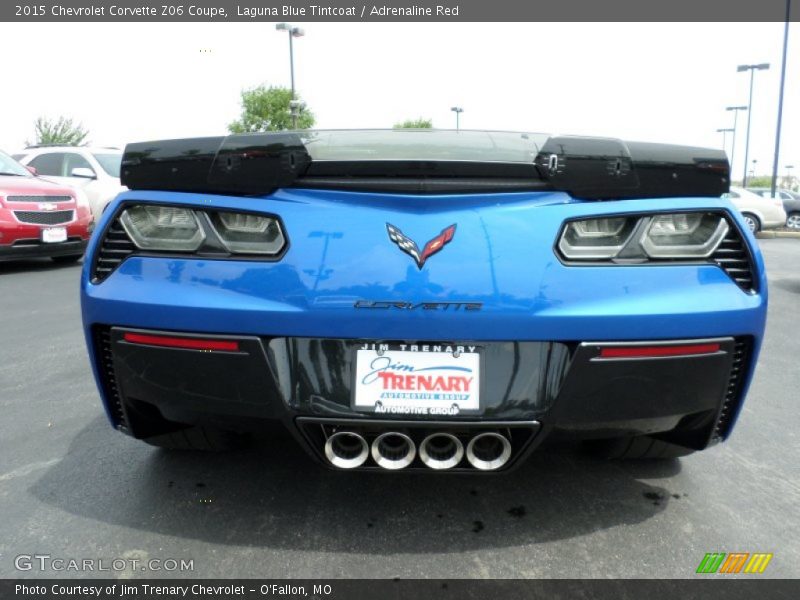 Laguna Blue Tintcoat / Adrenaline Red 2015 Chevrolet Corvette Z06 Coupe