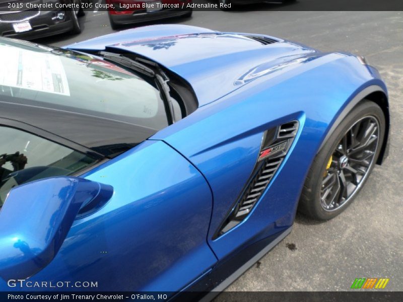 Laguna Blue Tintcoat / Adrenaline Red 2015 Chevrolet Corvette Z06 Coupe