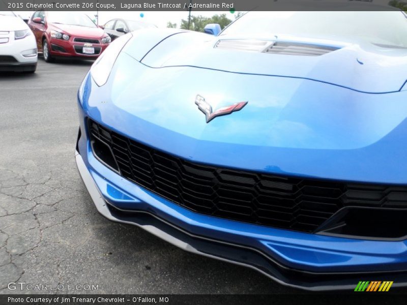 Laguna Blue Tintcoat / Adrenaline Red 2015 Chevrolet Corvette Z06 Coupe