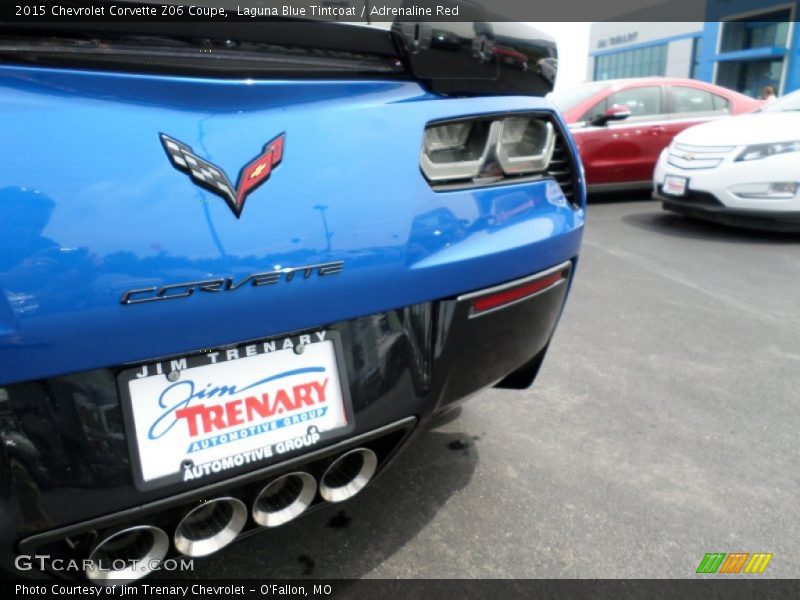 Laguna Blue Tintcoat / Adrenaline Red 2015 Chevrolet Corvette Z06 Coupe