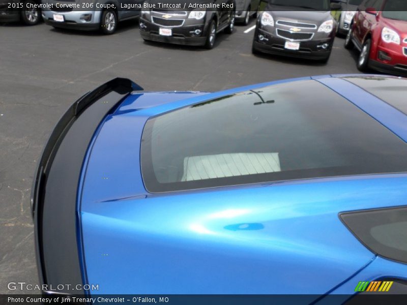 Laguna Blue Tintcoat / Adrenaline Red 2015 Chevrolet Corvette Z06 Coupe