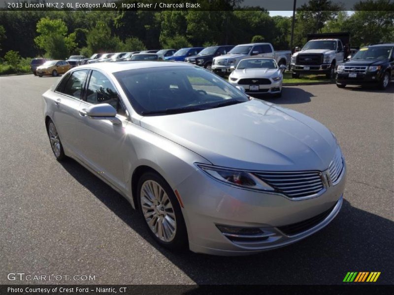 Ingot Silver / Charcoal Black 2013 Lincoln MKZ 2.0L EcoBoost AWD